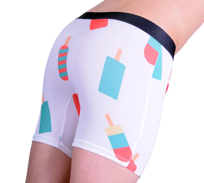 SMALL JJ Malibu Trunk Boxer Brief POPSICLE Boxers Funny Pops Curious Beavor