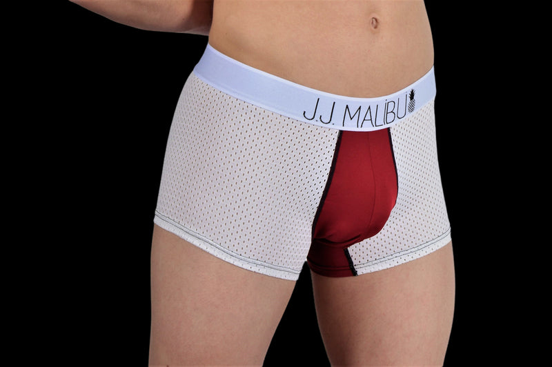 JJ Malibu Boxer Sports Respirant Mystère Maroon 1