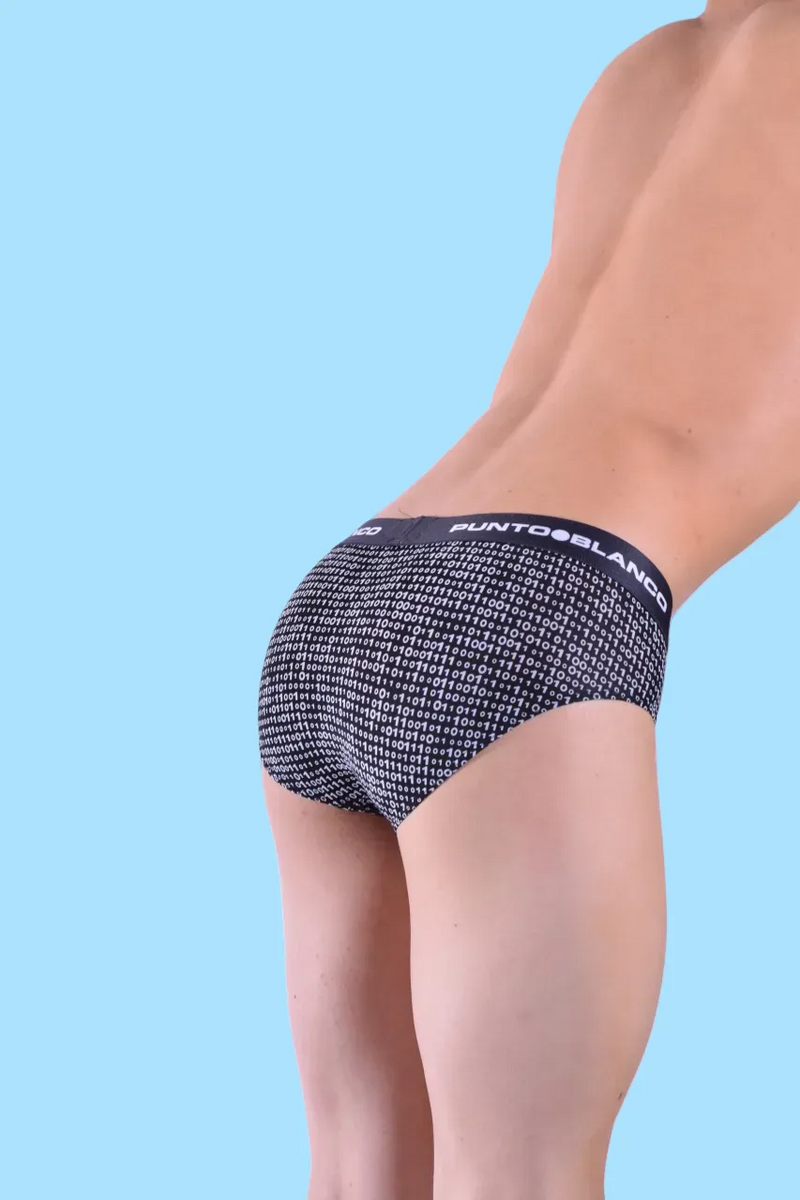 Punto Blanco Slip Binaire Slip Slip Super Doux Sous-Vêtements Noir 3498 6