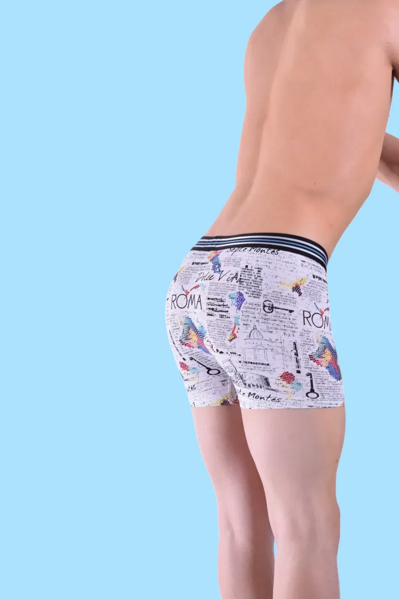 XL Punto Blanco Boxer ROMA Cities Boxer Long Lycra Super Doux 3436 2