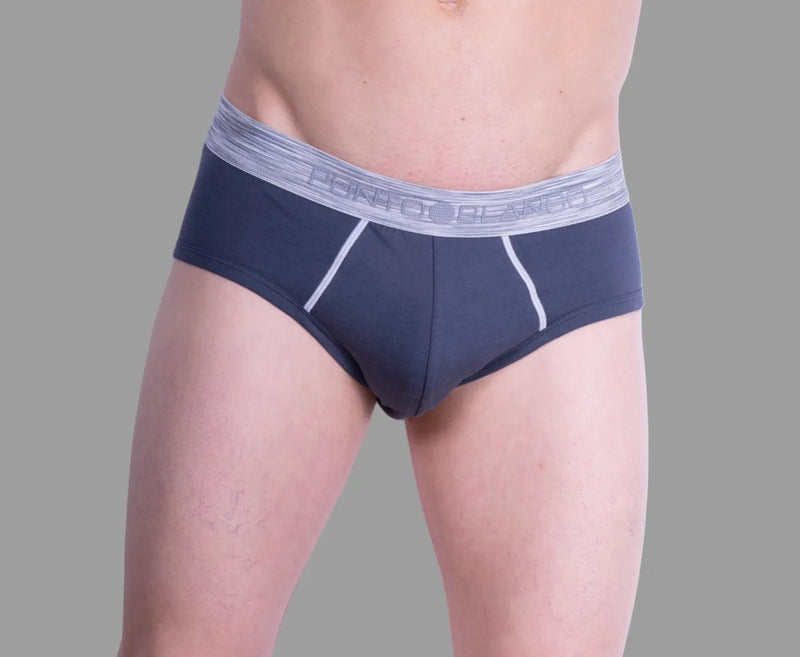 MOYEN Punto Blanco Slip Sportif Slip Coton Comfy Slip Charbon 3420 21