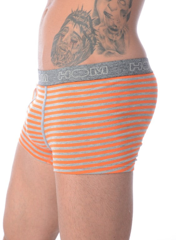 XL 2 PCS KIT  HOM Boxer Business Cotton Men Underwear Orange Lined 1