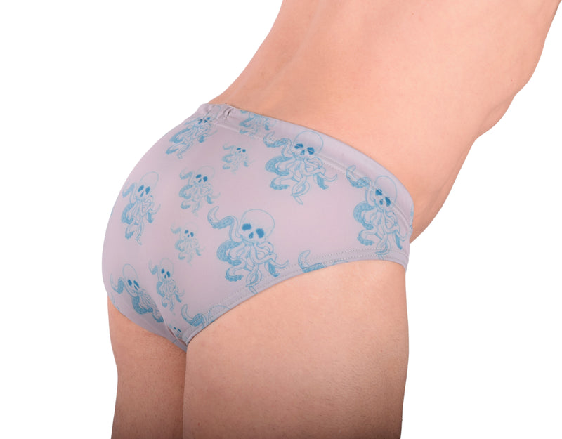 XS SMU Slip Octopuss CRÂNES Cache-cache Pochette en cuir amovible H2