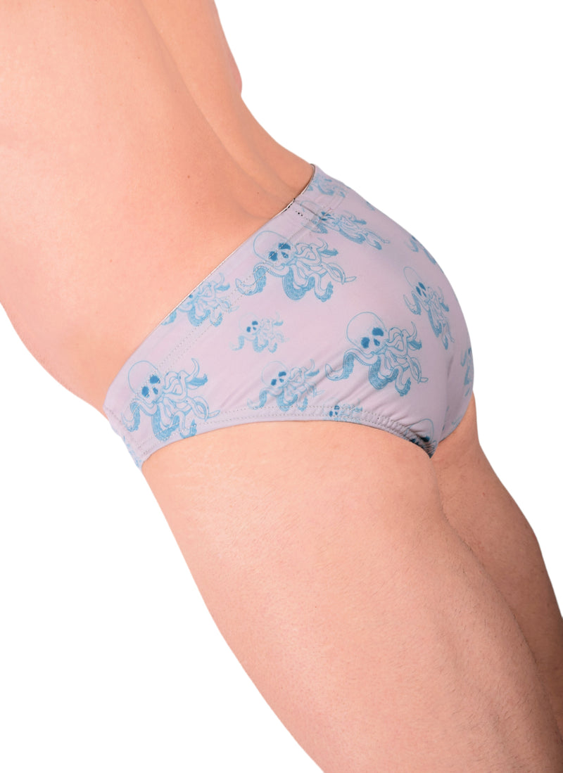 XS SMU Slip Octopuss CRÂNES Cache-cache Pochette en cuir amovible H2