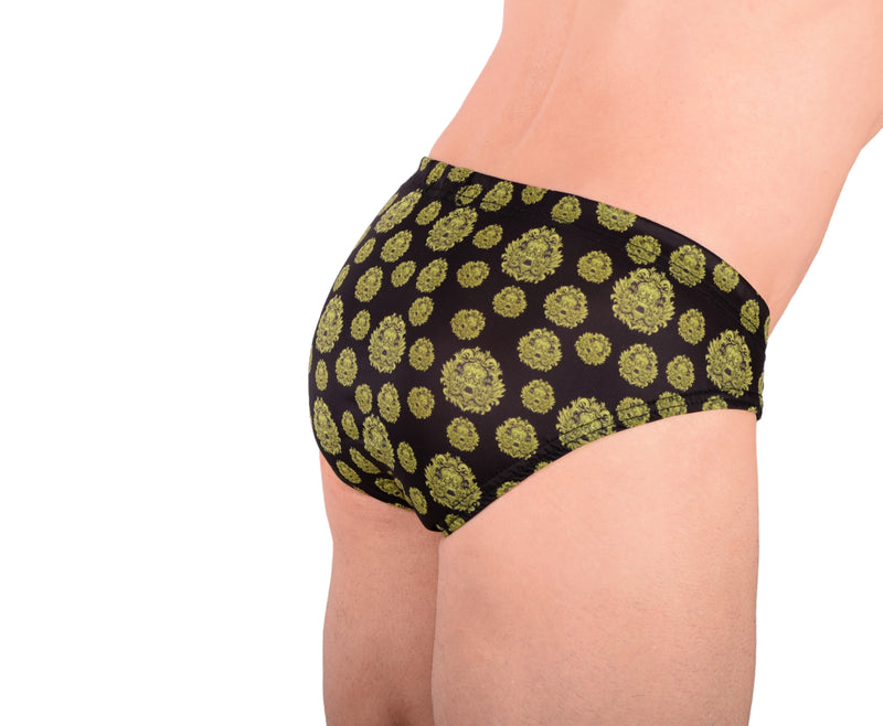 XS SMU King SKULLS Cache-œil Pochette en cuir amovible Brief H2