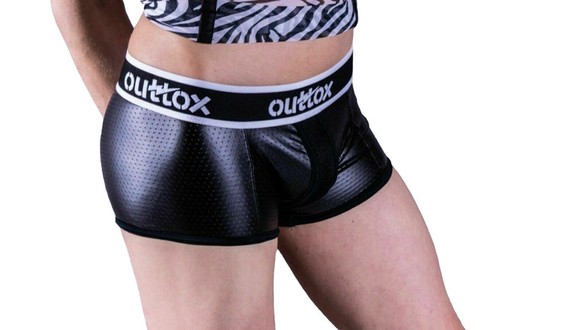 OUTTOX By Maskulo Boxer-Short Enveloppé Coffre Arrière Fétiche Blanc TR141-90 4