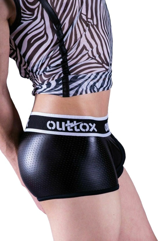 OUTTOX By Maskulo Boxer-Short Enveloppé Coffre Arrière Fétiche Blanc TR141-90 4