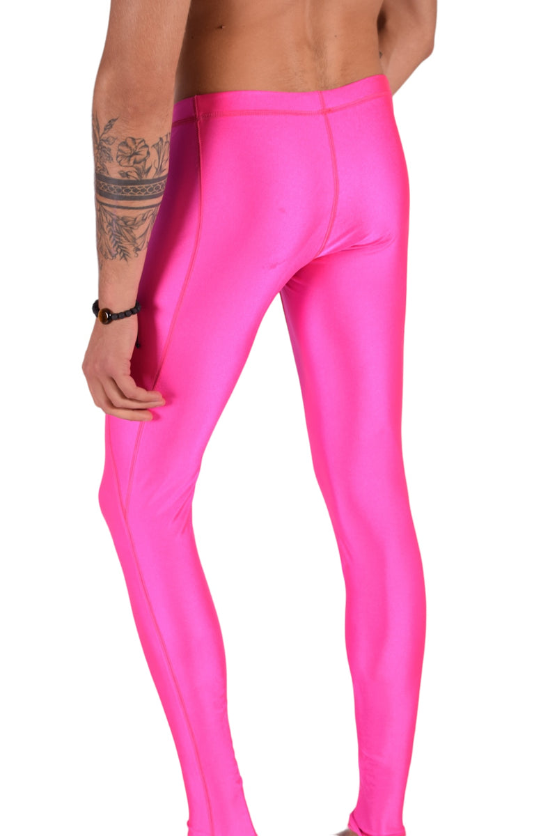SMU Legging rose brillant pour homme coupe ajustée S/M 12557 MX8