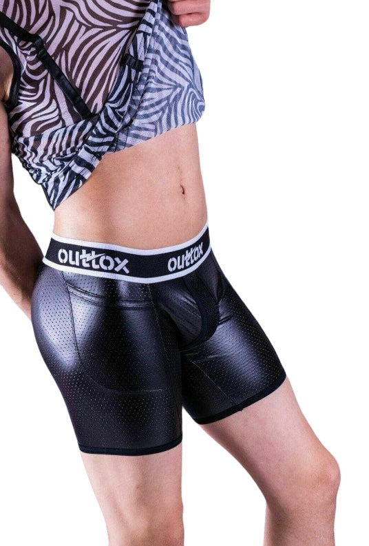 Outtox By Maskulo Boxer Shorts Zippered Rear Cycling Short SH141-90 OT7