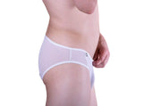 L/XL MOB EroticWear Super Sexy Mens Underwear Side Way Mesh white MBL33 35