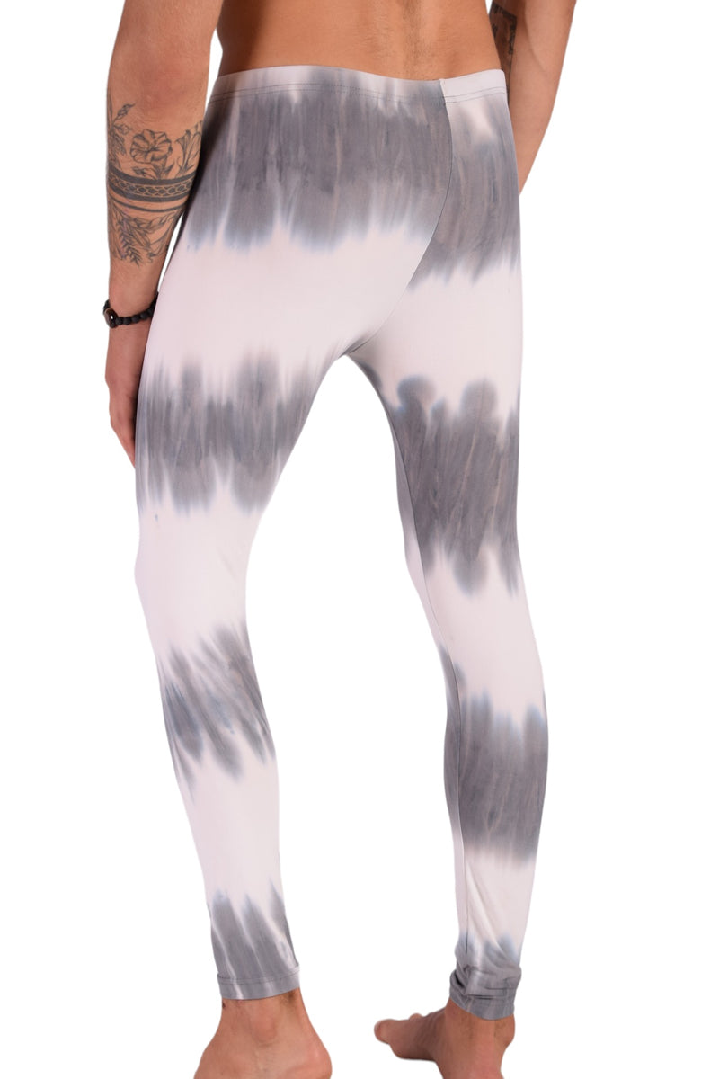 SMU Legging Homme Coupe Ajustée Gris Imprimé Artistique S/M 12564 MX8