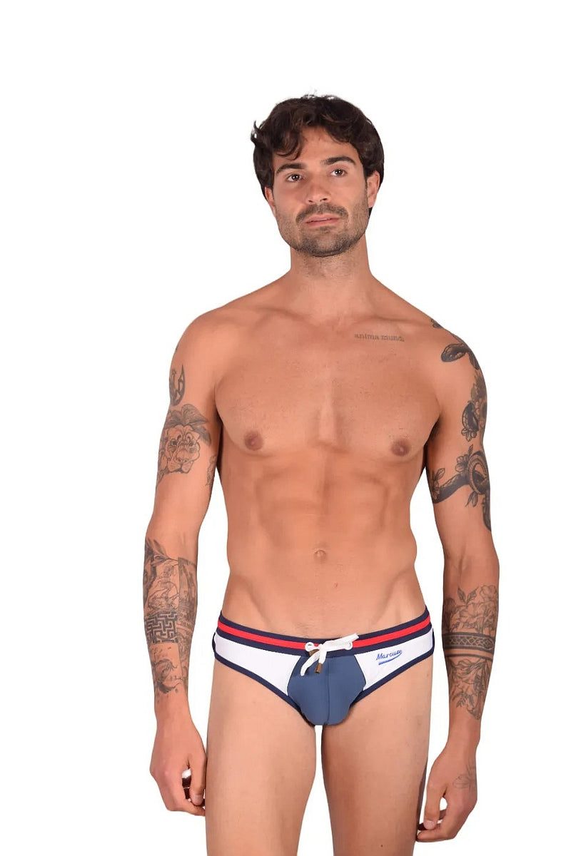 Marcuse Dragon Maillot De Bain Slip De Bain Blanc 2