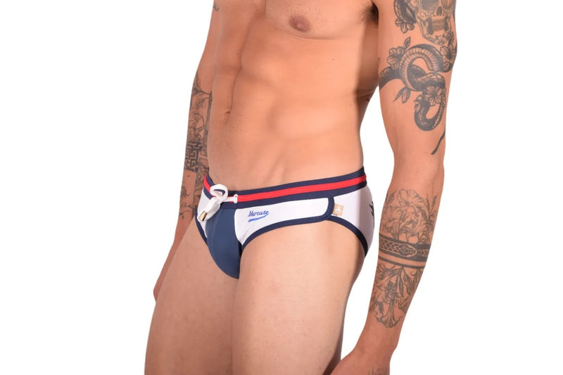 Marcuse Dragon Maillot De Bain Slip De Bain Blanc 2