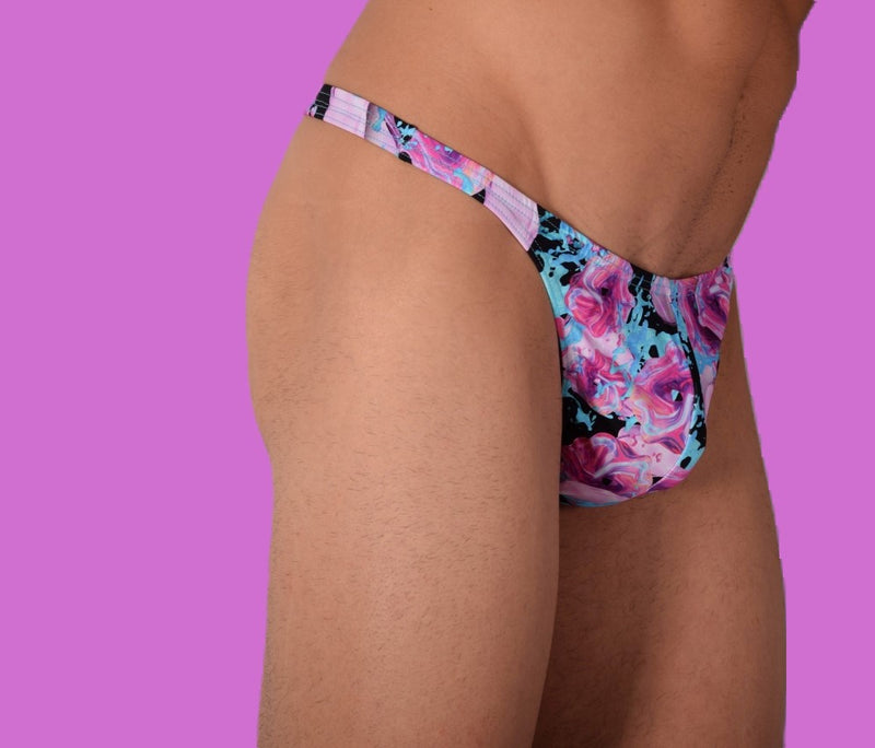 S/M SMU Mens Underwear Thong  Flowers 33333 MX11