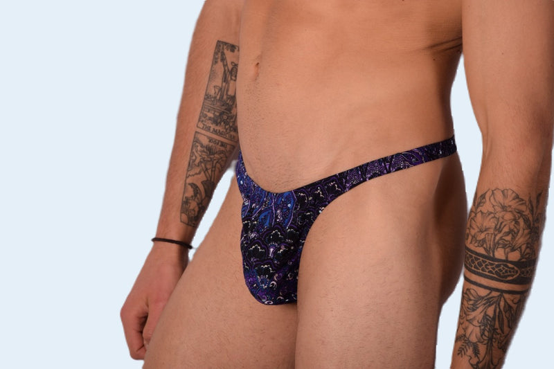 S/M SMU Mens Underwear Thong Dark Brilliant 33339 MX11