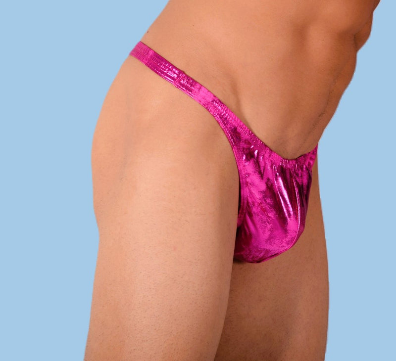 XS/S SMU Mens Flashy Pink Thong 33416 MX11
