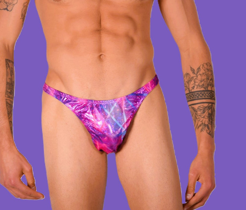 XS/S SMU Mens Flashy Pink Thong 33418 MX11