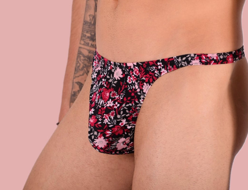 XS/S SMU Tanga Flash Homme Imprimé Fleur 33457 MX11