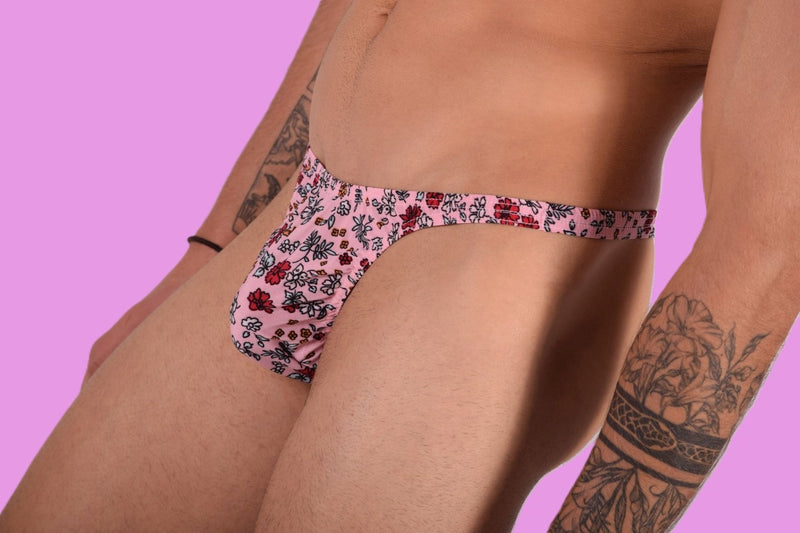 XS/S SMU Tanga Flash Homme Imprimé Fleur 33459 MX11