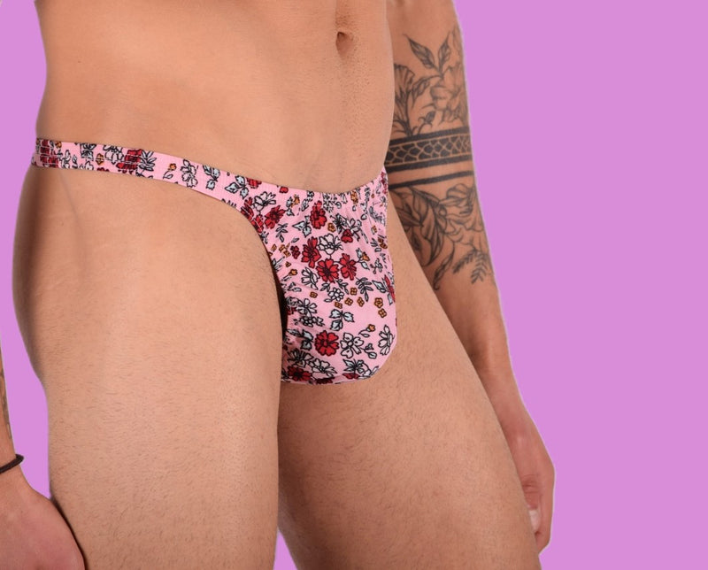 XS/S SMU Tanga Flash Homme Imprimé Fleur 33459 MX11