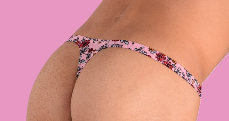 XS/S SMU Tanga Flash Homme Imprimé Fleur 33459 MX11