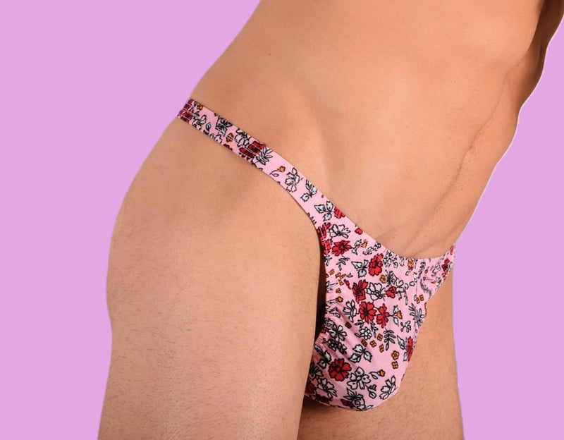 XS/S SMU Tanga Flash Homme Imprimé Fleur 33459 MX11