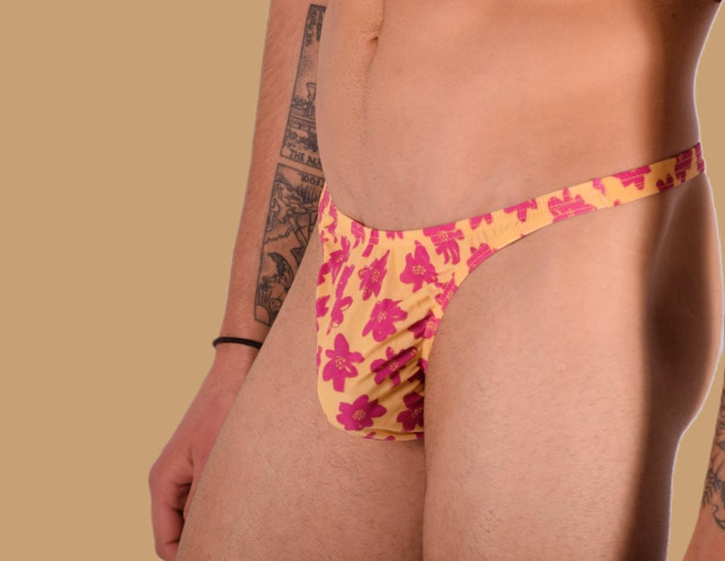 XS/S SMU Tanga Flash Homme Imprimé Fleur 33460 MX11