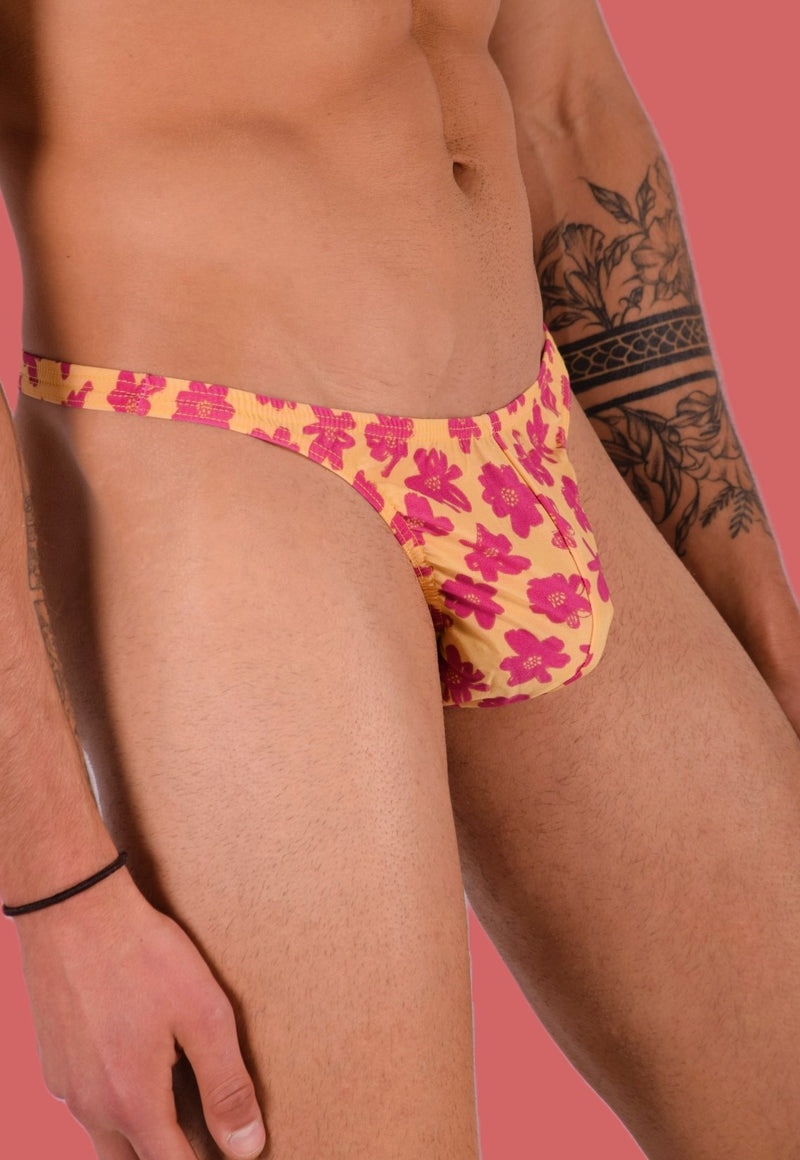 XS/S SMU Tanga Flash Homme Imprimé Fleur 33460 MX11