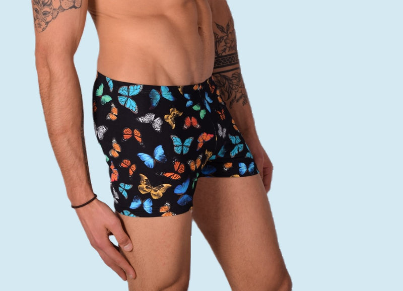 XS/S SMU Sous-vêtement de bain pour homme Hipster Papillons 43112 MX12