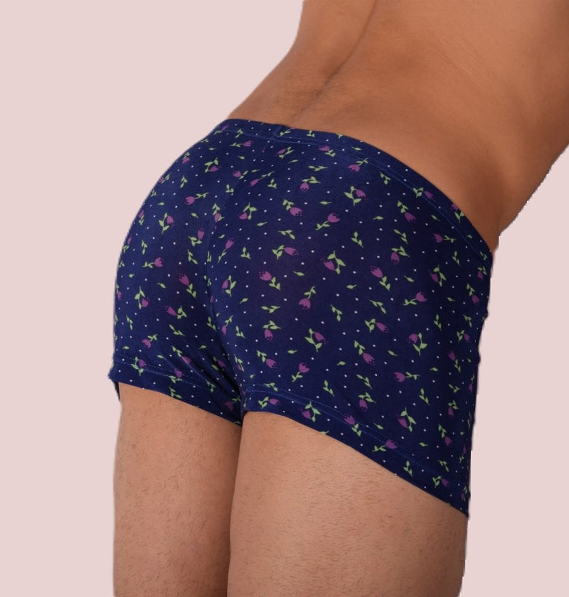 XS/S SMU Sous-vêtements hipster pour hommes Roses noires 43113 MX12