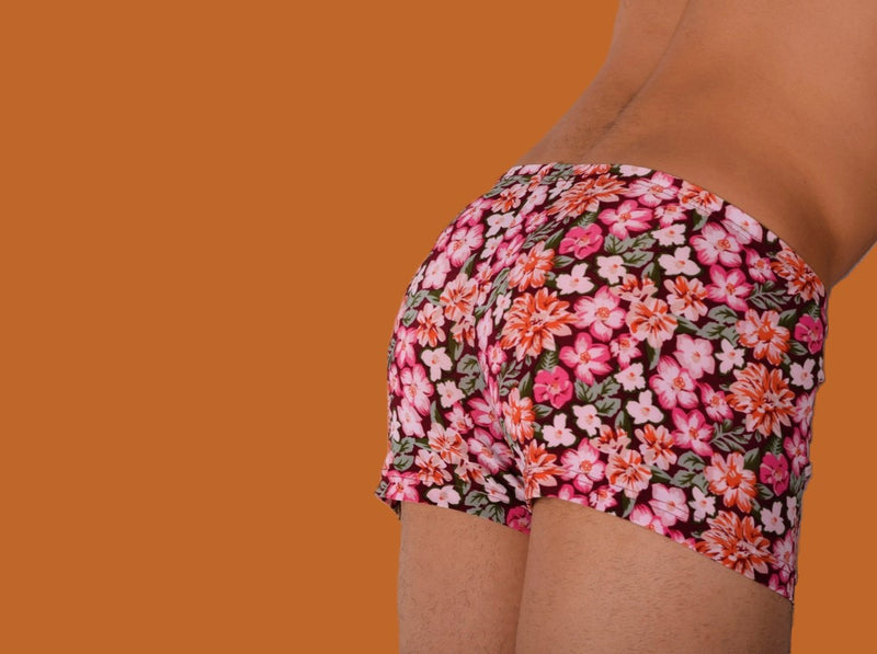 XS/S SMU Sous-vêtements hipster pour hommes Fleurs 43133 MX12