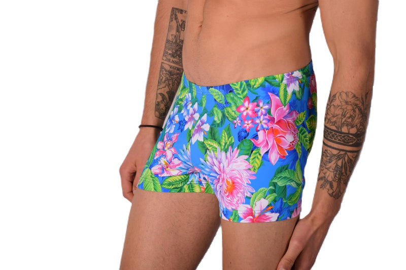 XS/S SMU Sous-vêtements de bain hipster pour hommes Fleurs 43140 MX12