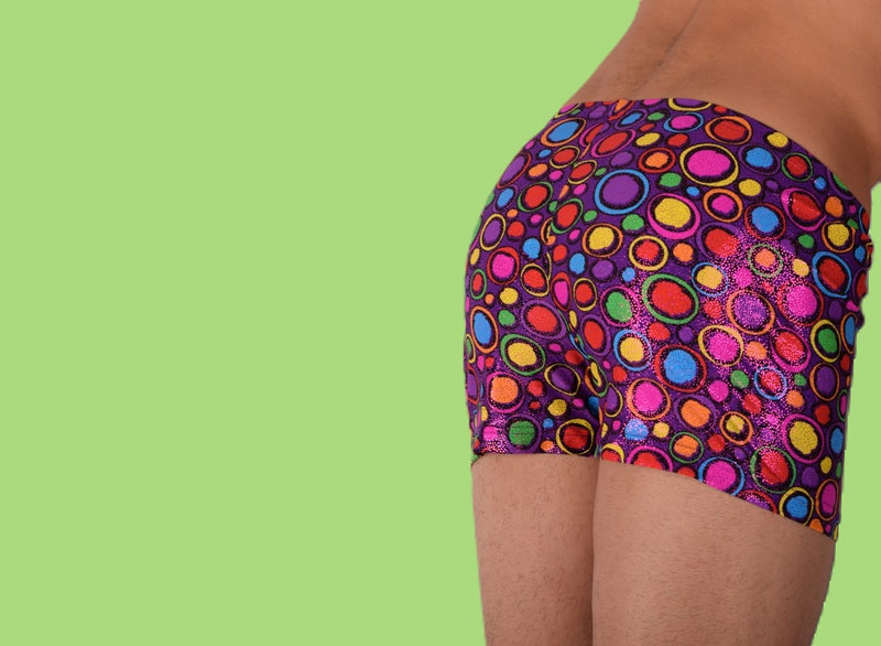 XS/S SMU Sous-vêtements hipster pour hommes Bulles étincelantes 43141 MX12