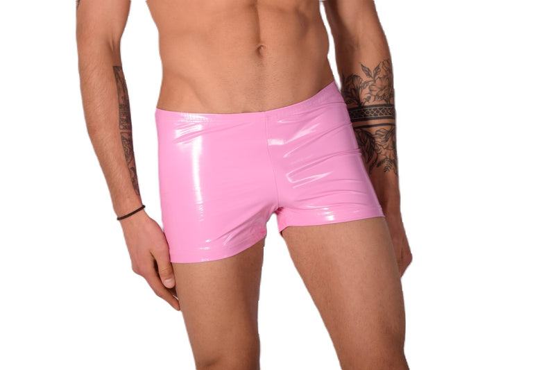 XS/S SMU Sous-vêtements hipster pour homme aspect cuir synthétique Barbie Rose 43150 MX12