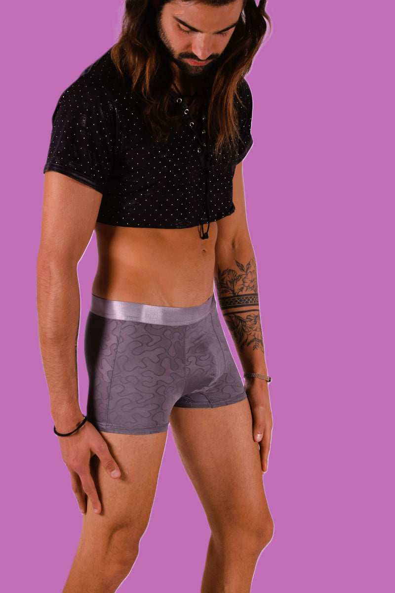 SMU Boxer Sheer Skin Molding Hipster Grey 100715 H63