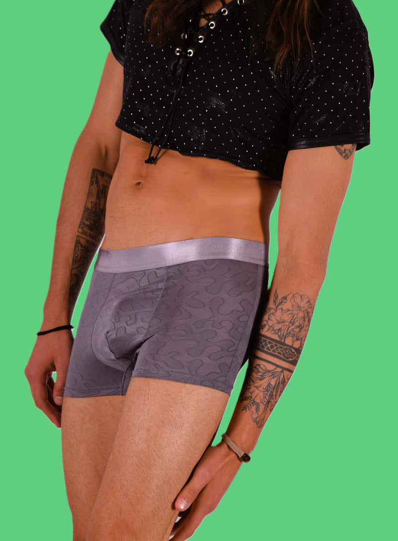 SMU Boxer Sheer Skin Molding Hipster Grey 100715 H63