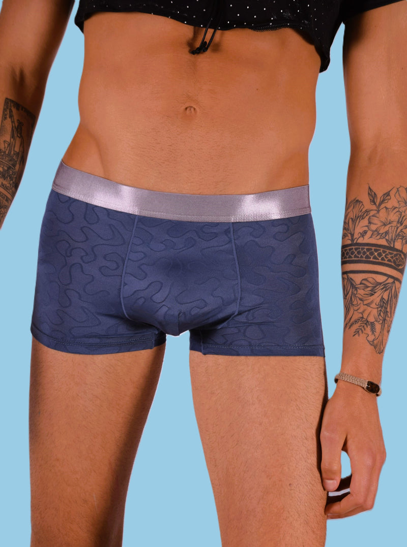 SMU Boxer Sheer Skin Molding Hipster Navy 100715 H63