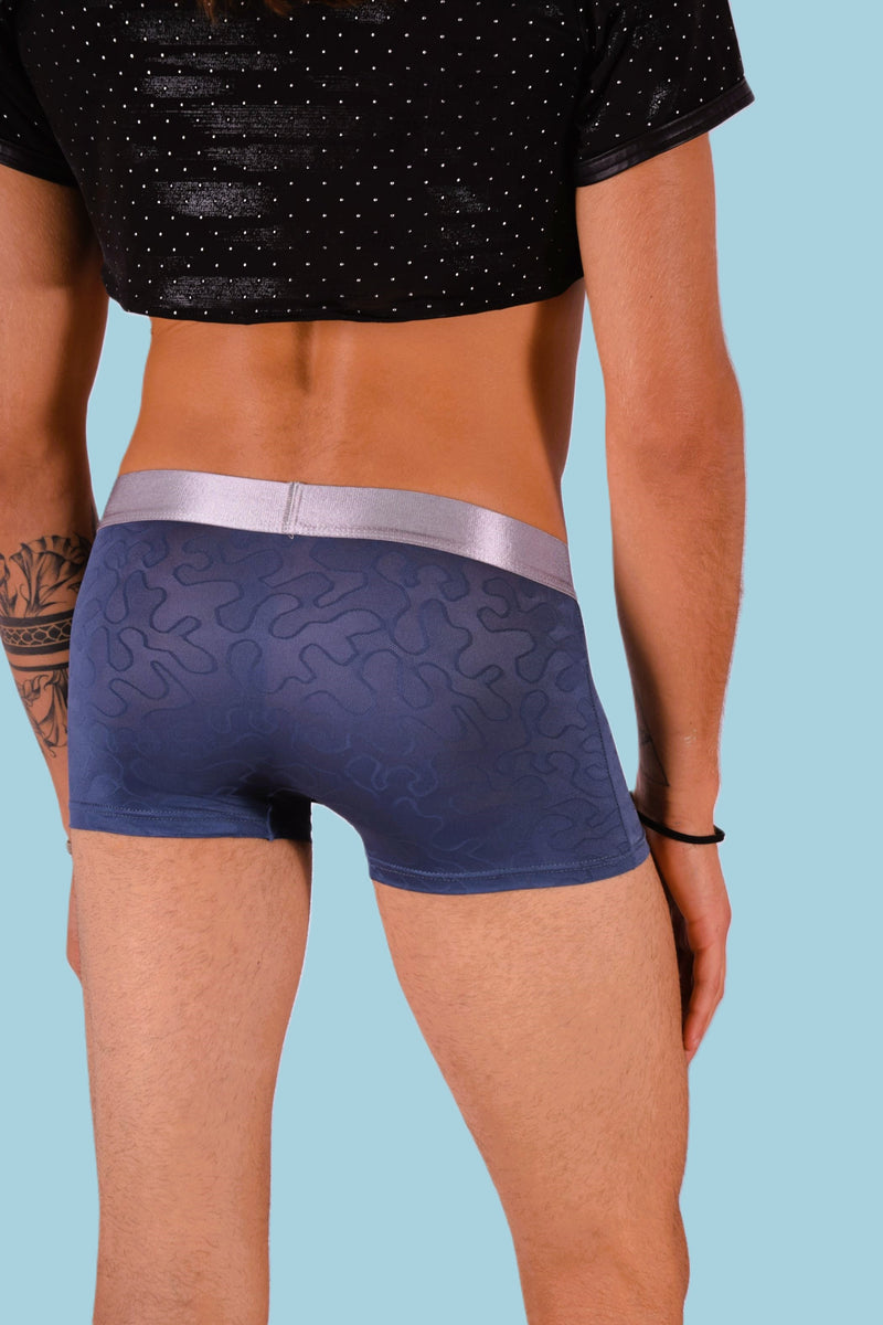 SMU Boxer Sheer Skin Molding Hipster Navy 100715 H63