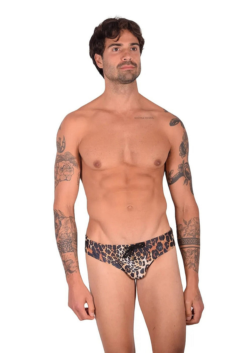 Maillot de bain slip de bain MARCUSE Jungle Léopard 9517 3
