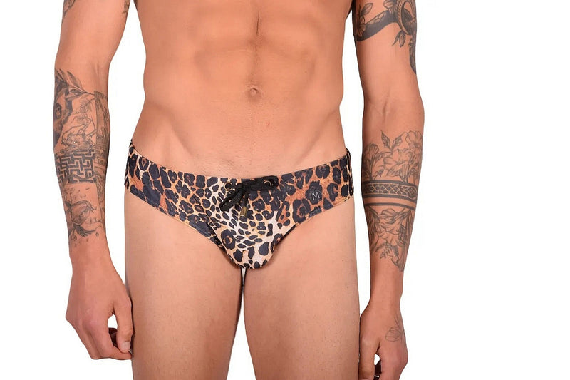 Maillot de bain slip de bain MARCUSE Jungle Léopard 9517 3