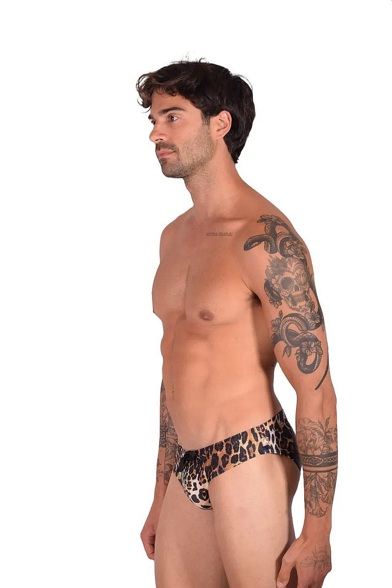 Maillot de bain slip de bain MARCUSE Jungle Léopard 9517 3