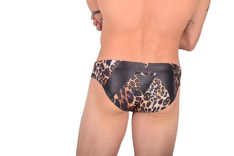 Maillot de bain slip de bain MARCUSE Jungle Léopard 9517 3