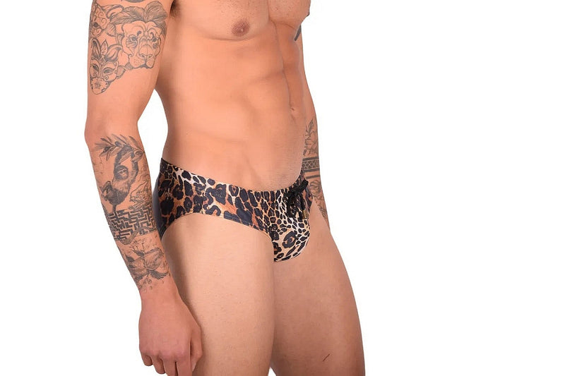 Maillot de bain slip de bain MARCUSE Jungle Léopard 9517 3
