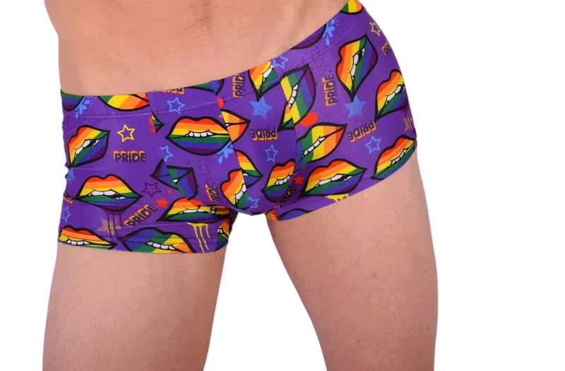 SMU Pride Mini Boxer Coupe Sportive Violet P01005 H45