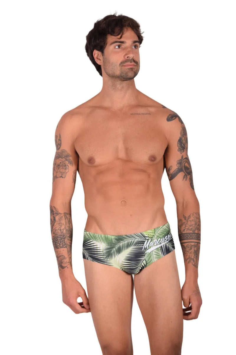 Marcuse Havana Maillot de bain Tropics Maillot de bain Tissu italien Vert 8517 3