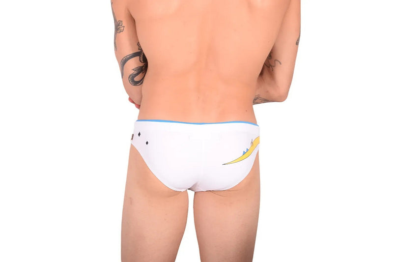 MARCUSE Monster Maillot de Bain Slip de Bain Blanc 1