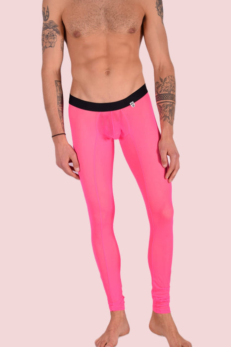 Malebasics MOB Mesh Tights Sheer Legging Hot Pink MBL63 10