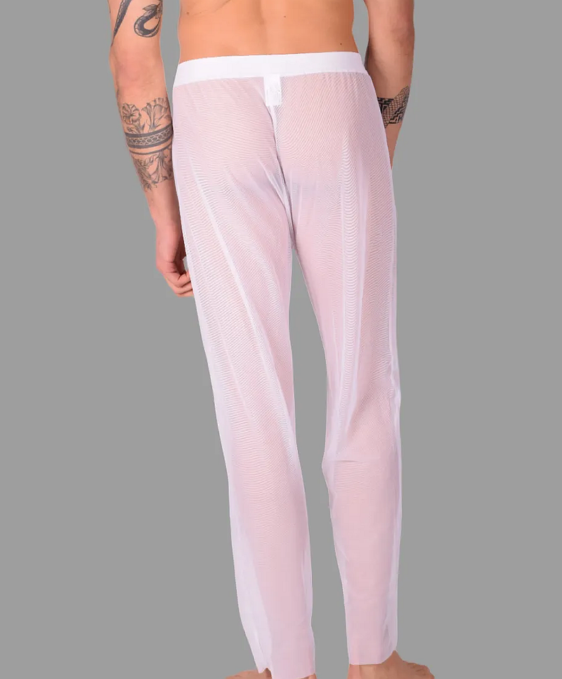 PIKANTE Pantalon en maille Vous Pantalon blanc transparent d'une douceur suprême longueur cheville 0490 4