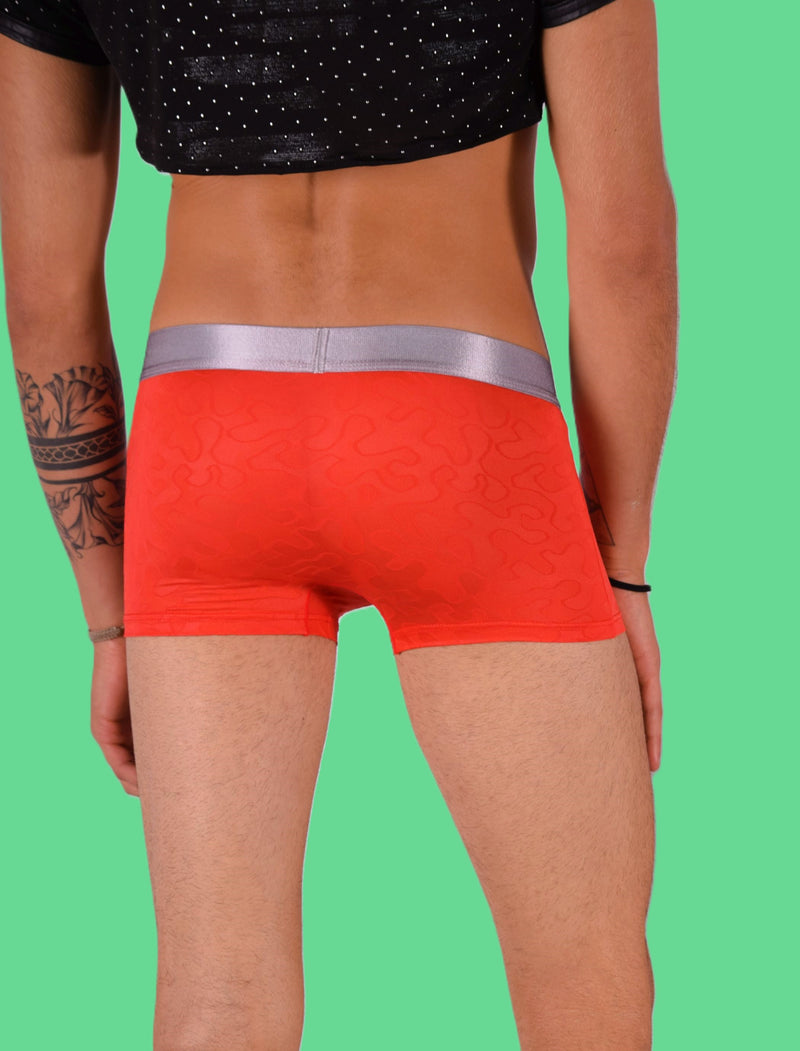 SMU Boxer Sheer Skin Molding Hipster Red 100715 H62