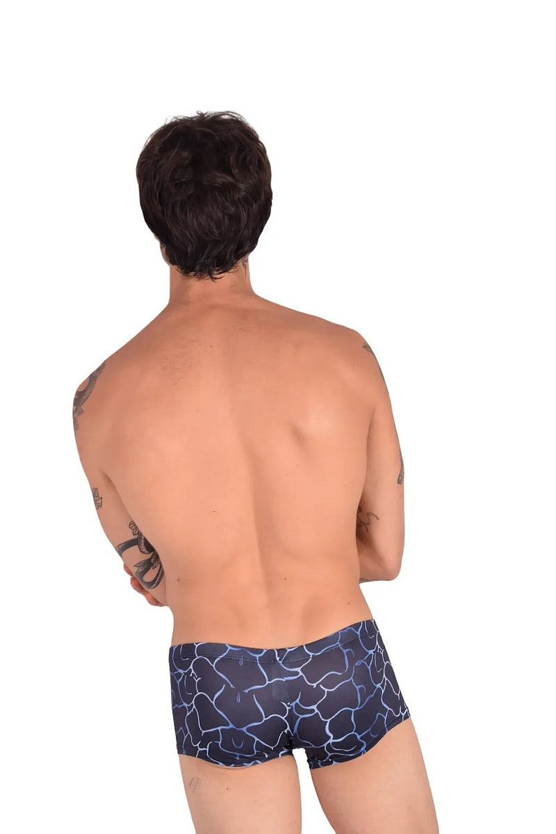 SMU Artistic Mini Boxer Brief Sports Cut Mixed Blues P01005 H50